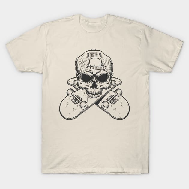 Skull Skate Chomp T-Shirt by Weird Banana